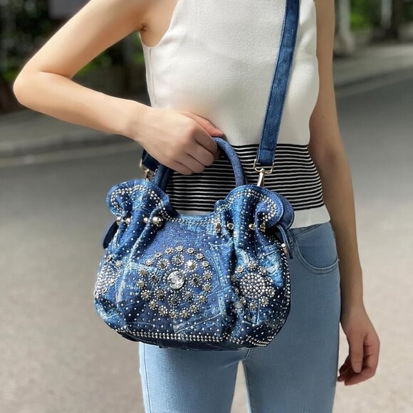 Women’s Glitter Rhinestone Crossbody Purse Evening Clutch Shoulder Bag